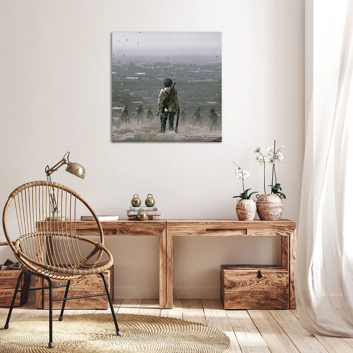 Canvastavla - Bild på duk - Den siste rättvise? - 70x70 cm