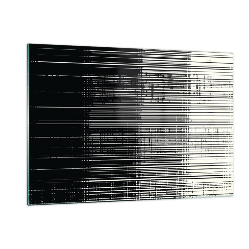 Glastavla - Bild på glas - Vågor och vibrationer - 120x80 cm