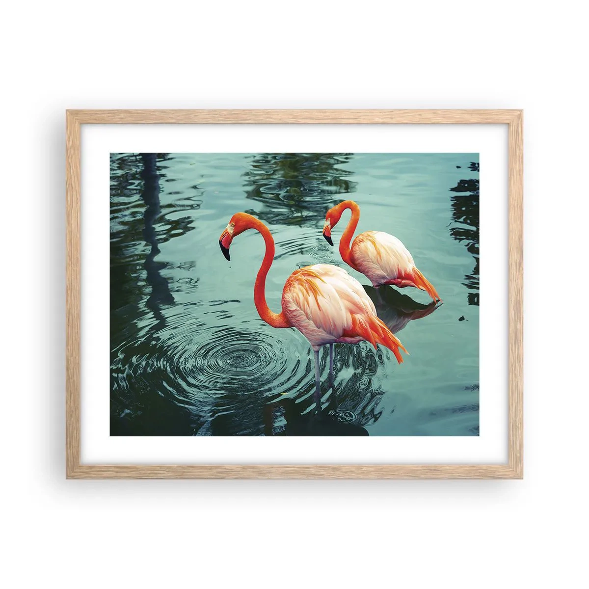 Affisch i ram av ljusek - Nu är vi på modet - 50x40 cm