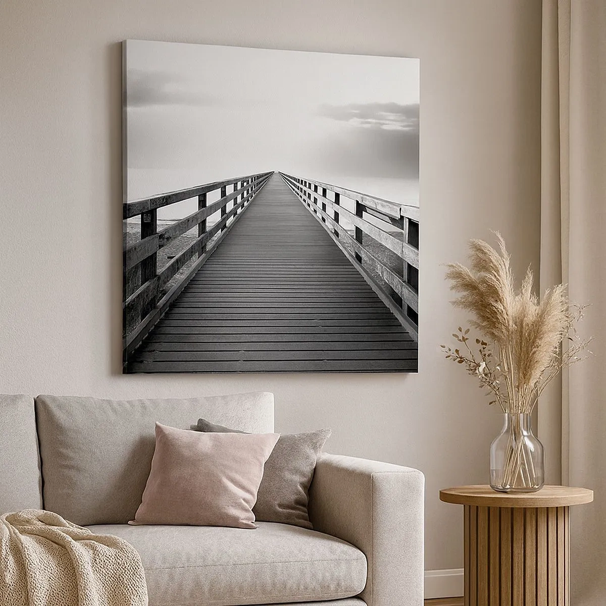 Canvastavla - Bild på duk - Ut i det oändliga... - 30x30 cm