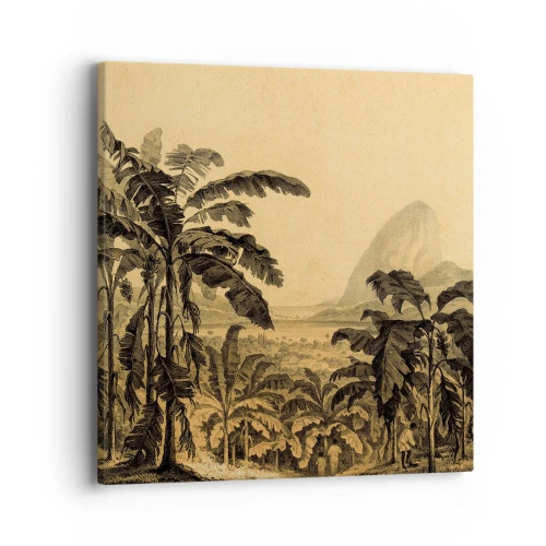Canvastavla - Bild på duk - I kolonial stämning - 40x40 cm