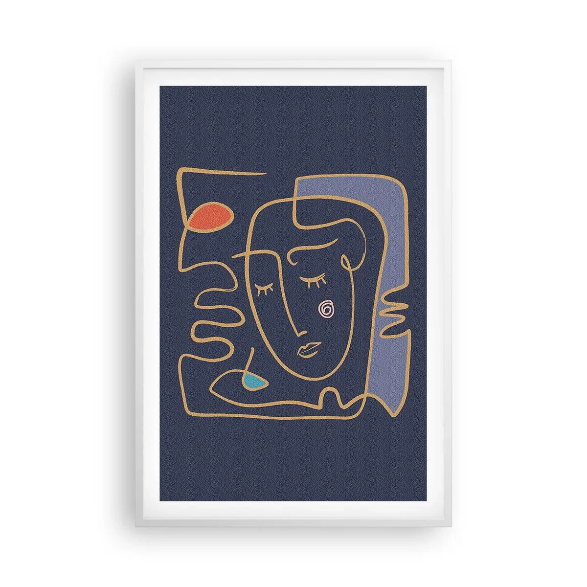 Affisch i vit ram - I drömmarnas värld - 61x91 cm