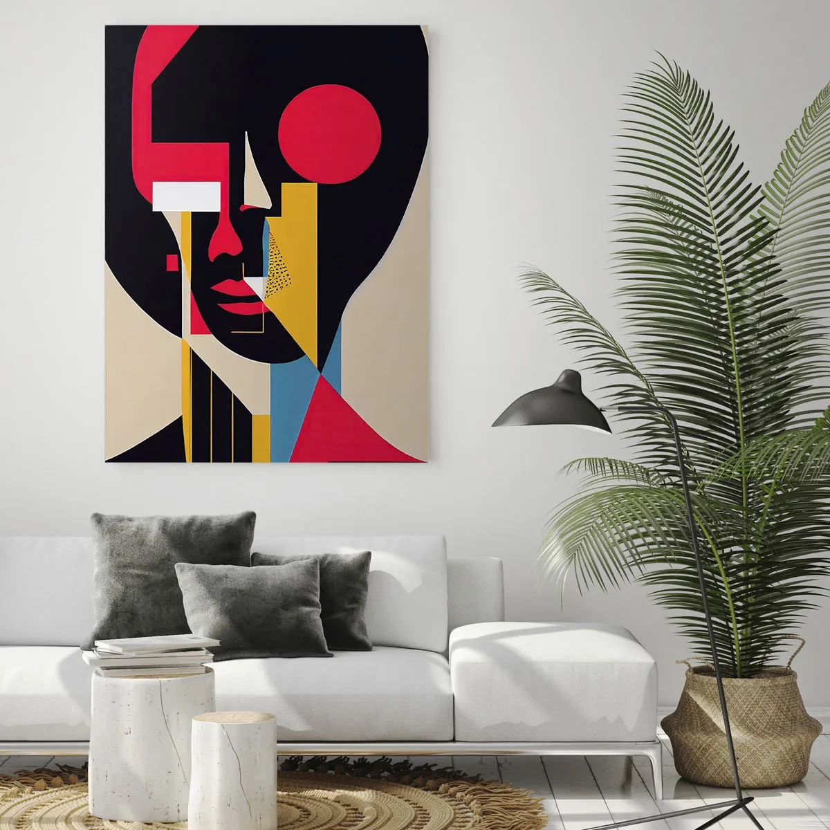 Glastavla - Bild på glas - Hennes inre värld - 50x70 cm