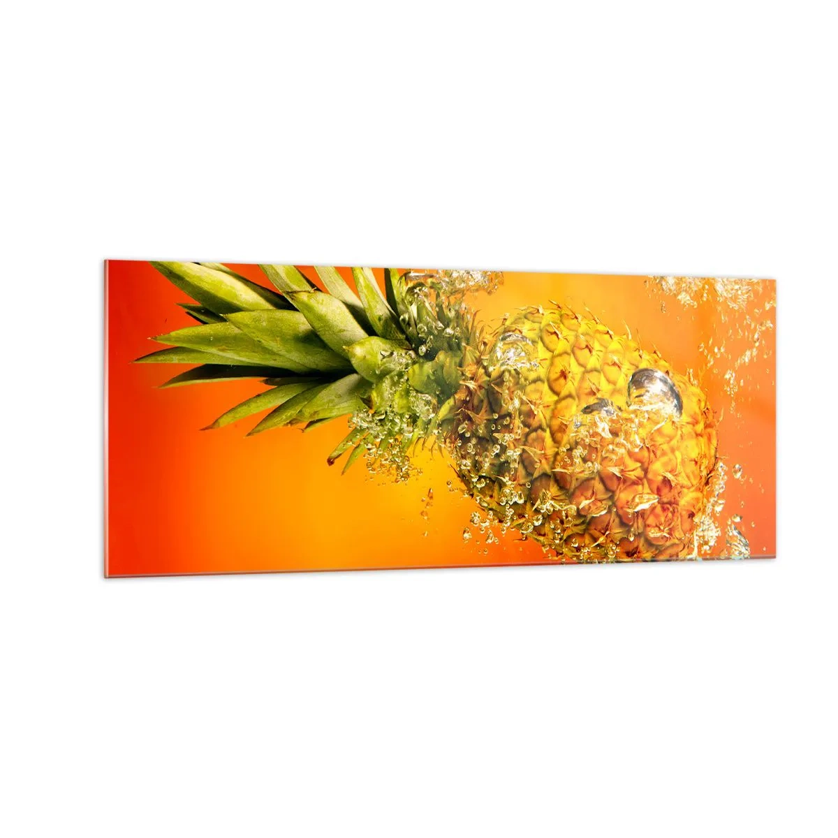 Glastavla - Bild på glas - Saftig tropisk fräschhet - 100x40 cm