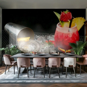 Självhäftande Fototapet Deluxe Sticker - Trolla fram smaken - Dryck, Cocktail, Shaker - 100x70 cm