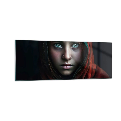 Glastavla - Bild på glas - Östlig prinsessa - 140x50 cm