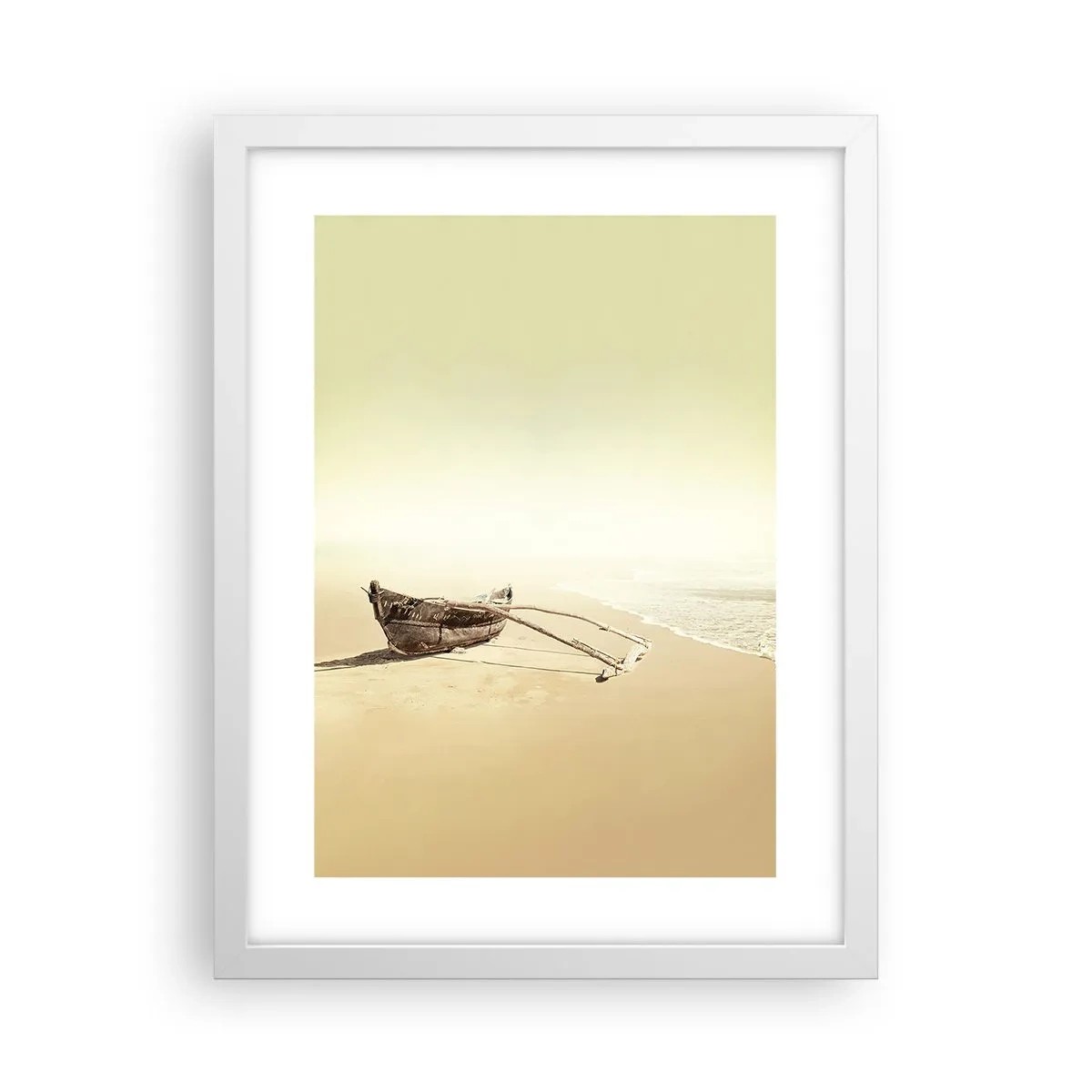 Affisch i vit ram - Minne från sydliga hav - 30x40 cm