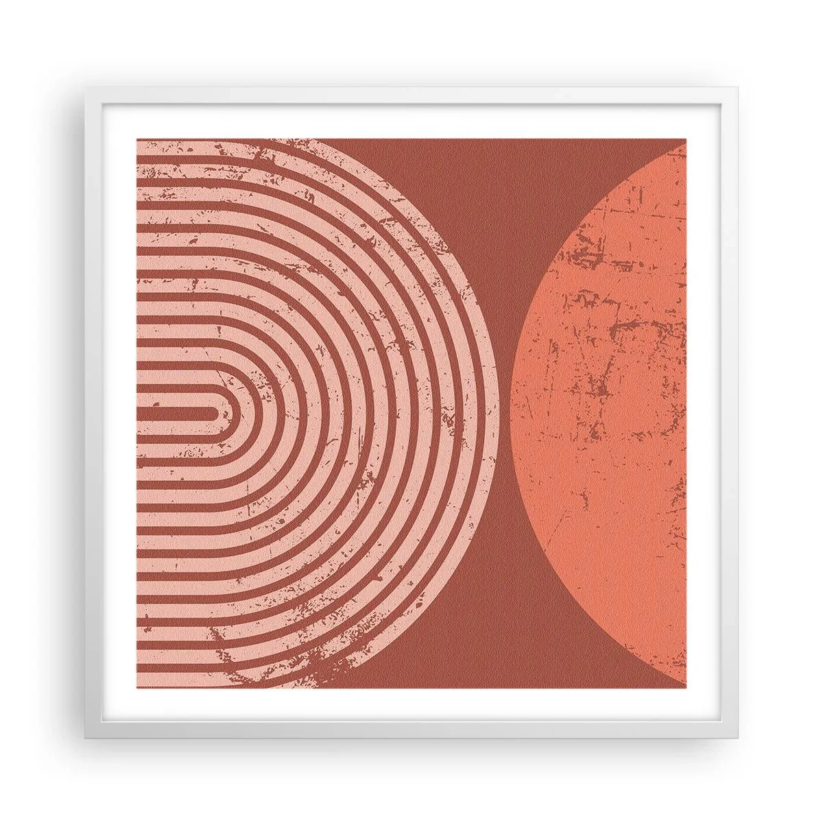 Affisch i vit ram - Nära relation - 60x60 cm