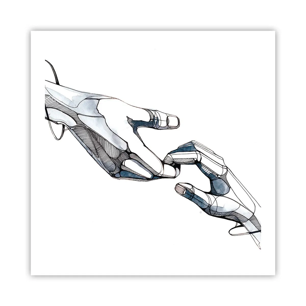 Affisch - God gest - 60x60 cm