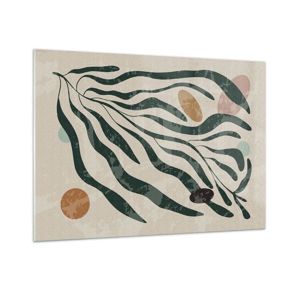 Glastavla - Bild på glas - Bland de gröna - 100x70 cm