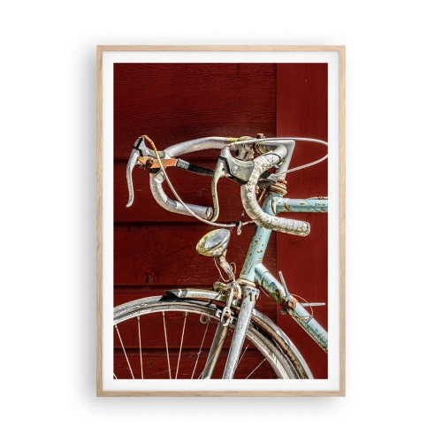 Affisch i ram av ljusek - Skapad för segrar - 70x100 cm