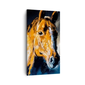 Canvastavla - Bild på duk - Rider du med mig? - 45x80 cm