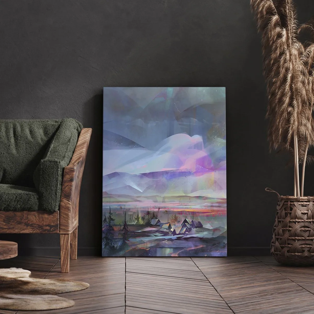 Canvastavla - Bild på duk - Under en vänlig himmel - 50x70 cm