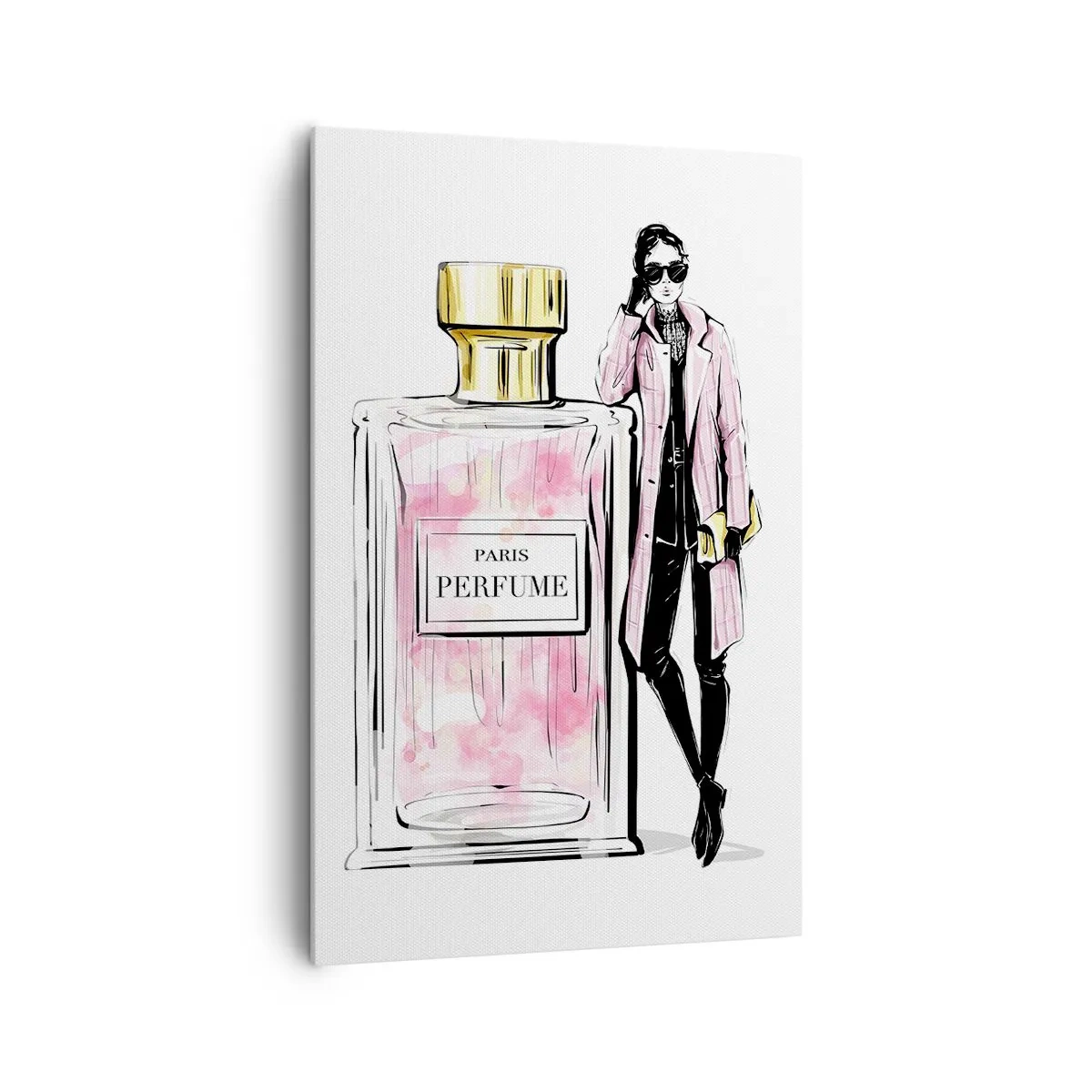 Canvastavla - Bild på duk - Paris-sensualitet - 80x120 cm