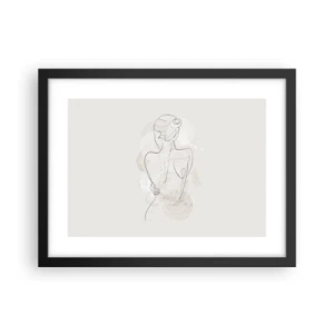 Affisch i svart ram - Som ett känsligt instrument - 40x30 cm