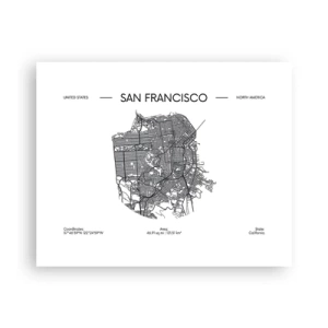 Affisch - San Franciscos anatomi - 50x40 cm