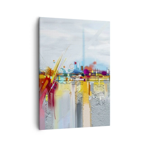 Canvastavla - Bild på duk - Glädjens bro över livets flod - 50x70 cm
