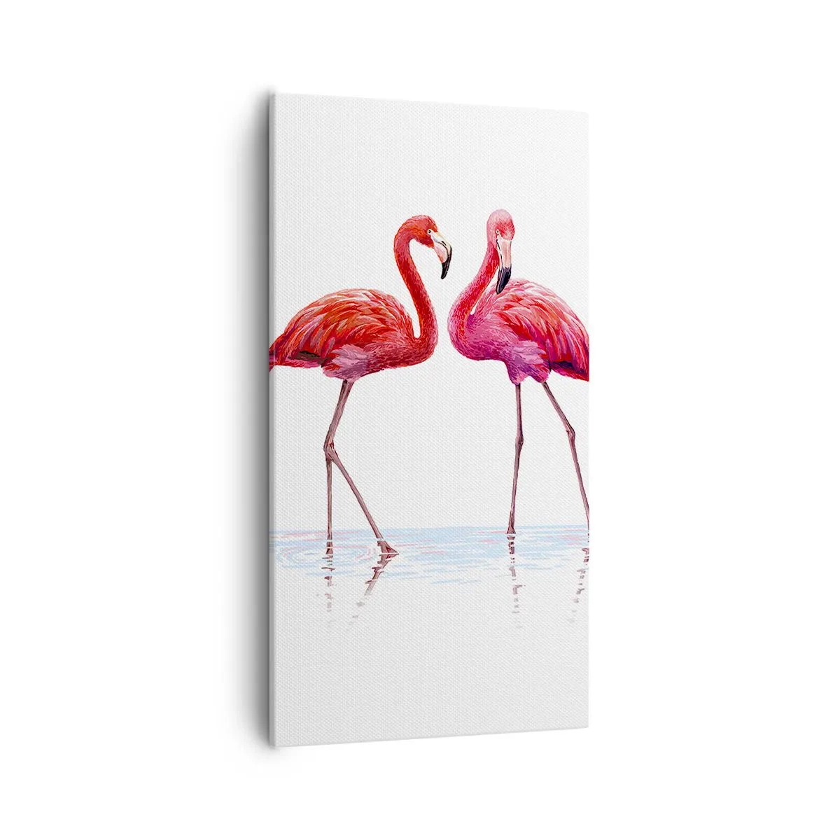Canvastavla - Bild på duk - Rosa rendez-vous - 55x100 cm