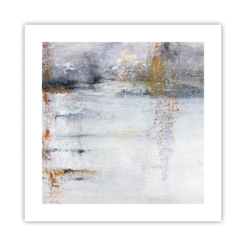 Affisch - Bakom luftridån - 40x40 cm