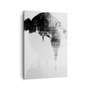 Canvastavla - Bild på duk - På rutans båda sidor - 50x70 cm