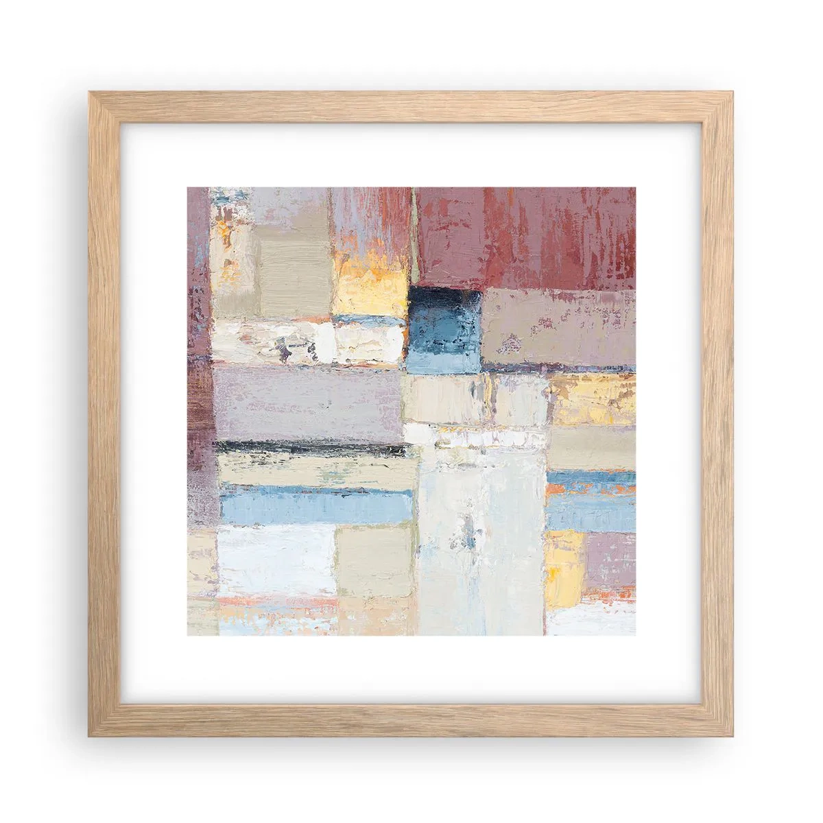 Affisch i ram av ljusek - Geometrins lugn - 30x30 cm