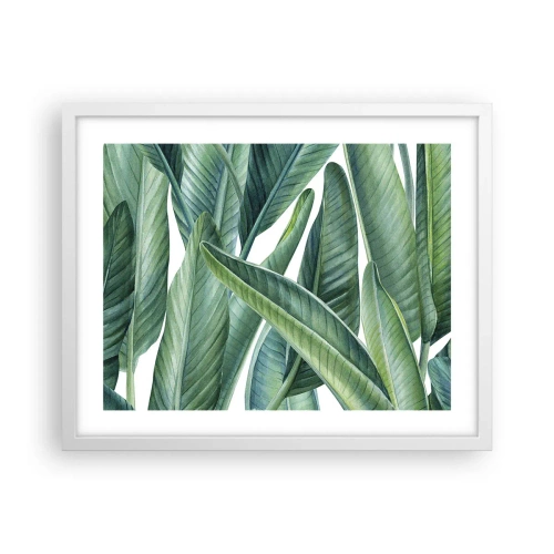 Affisch i vit ram - Grönskan i sig själv - 50x40 cm