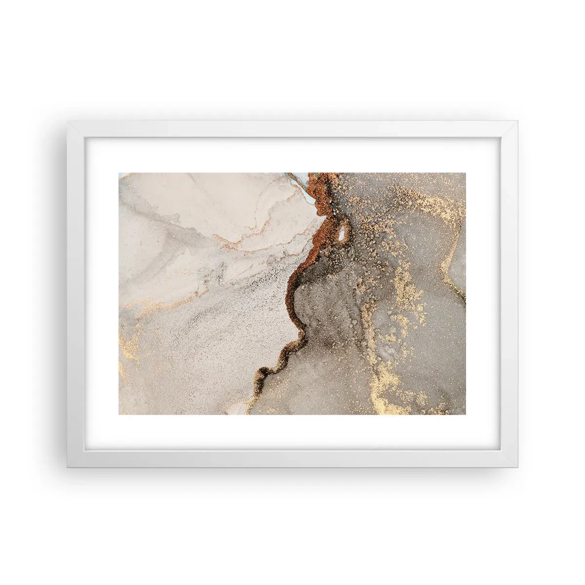 Affisch i vit ram - På färgernas gräns - 40x30 cm