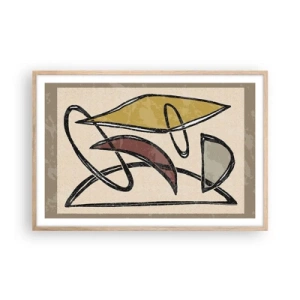 Affisch i ram av ljusek - Vertikaler och nivåer - 91x61 cm