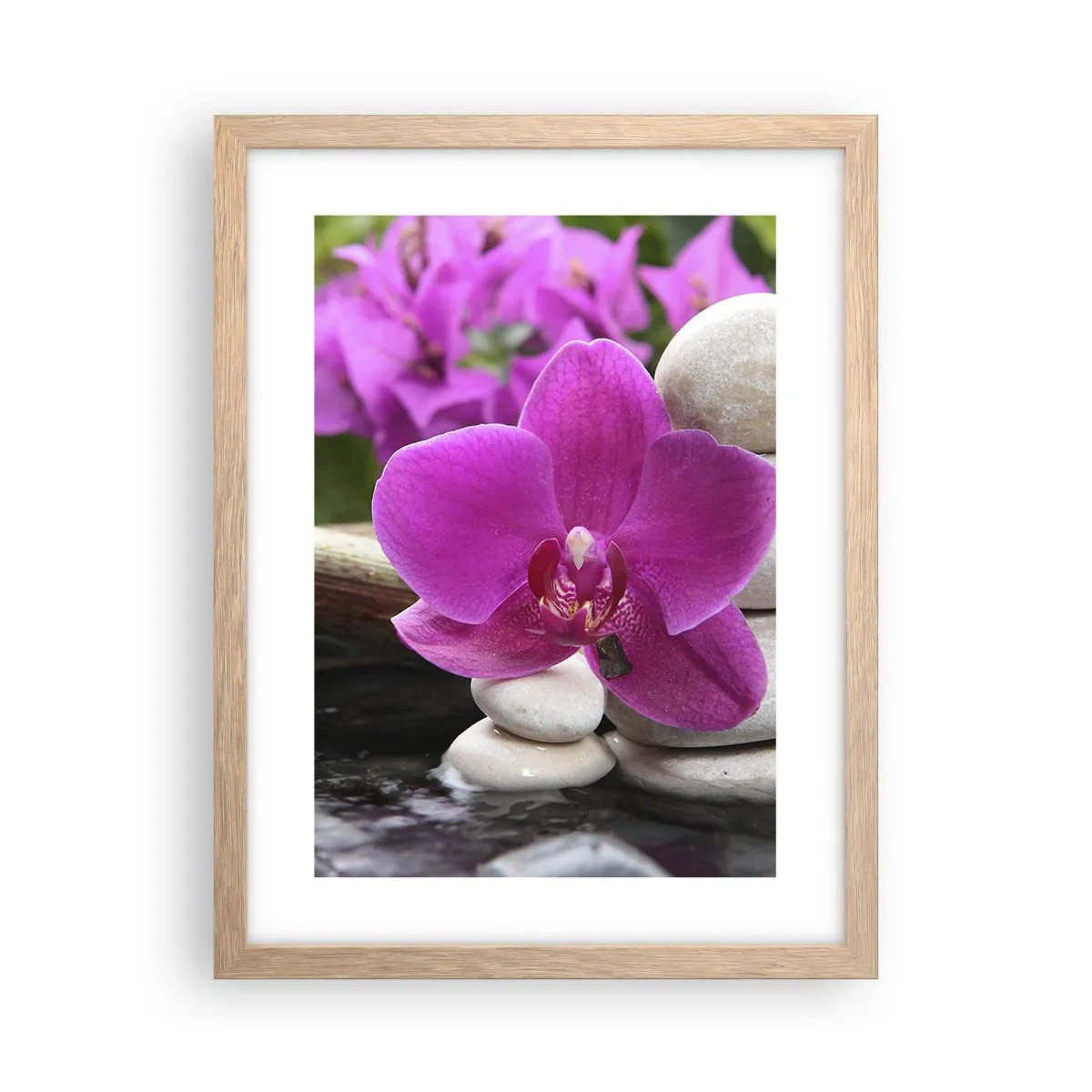 Affisch i ram av ljusek - Så kopplar du av - 30x40 cm