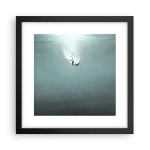 Affisch i svart ram - I havets famn - 30x30 cm