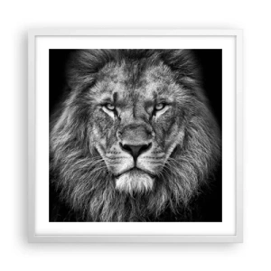 Affisch i vit ram - I kröningskläder - 50x50 cm