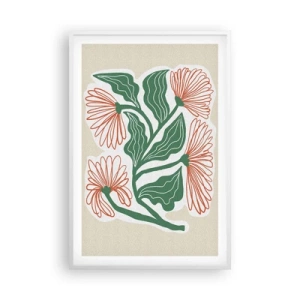 Affisch i vit ram - Folkligt och modernt - 61x91 cm