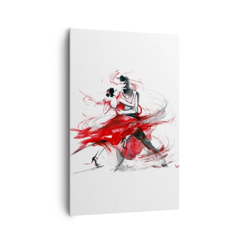 Canvastavla - Bild på duk - Tango - passionens rytm - 80x120 cm