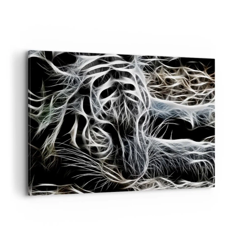 Canvastavla - Bild på duk - En studie om kattens lätthet - 100x70 cm