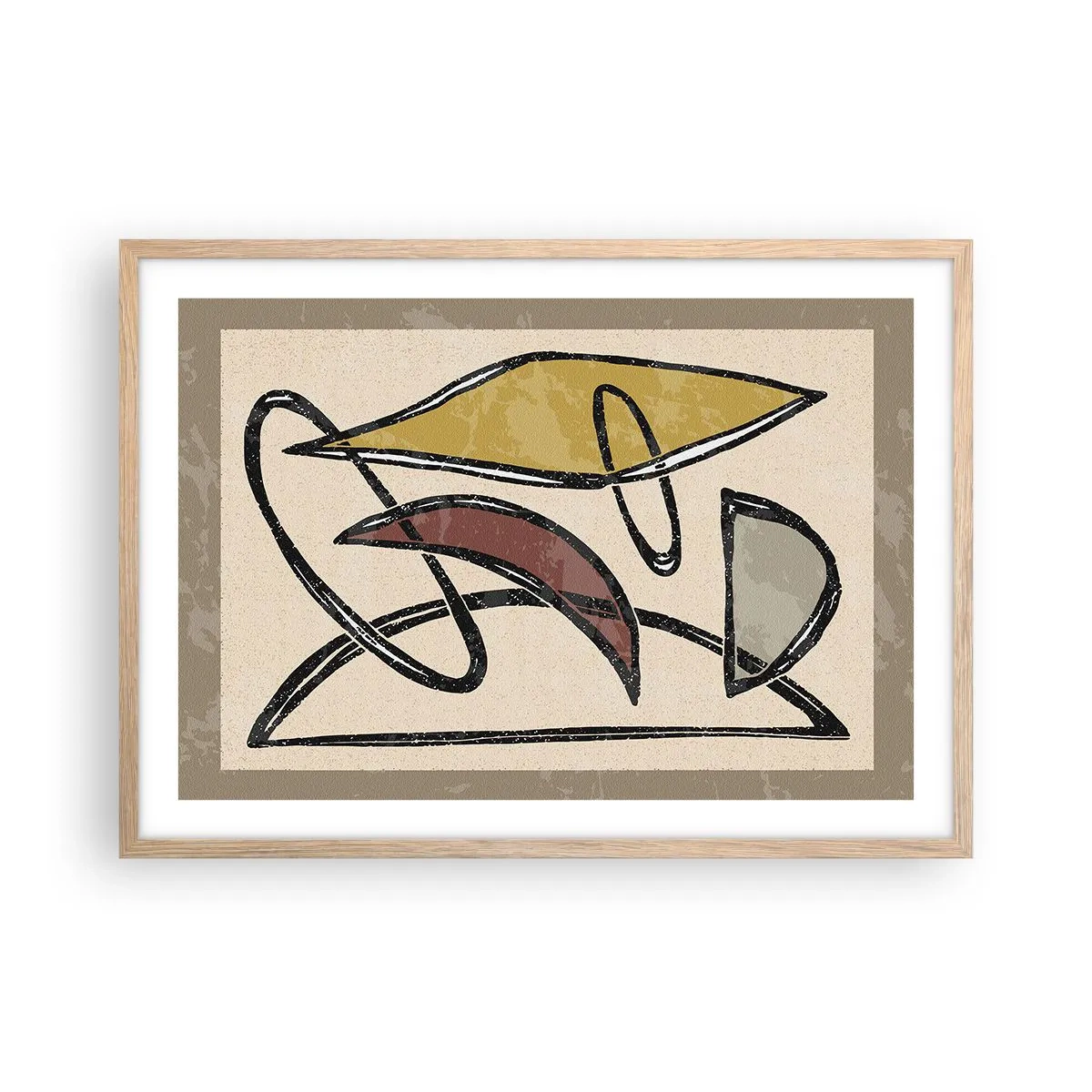 Affisch i ram av ljusek - Vertikaler och nivåer - 70x50 cm