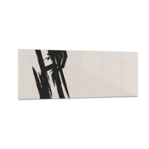 Glastavla - Bild på glas - En ostoppbar rörelse - 140x50 cm