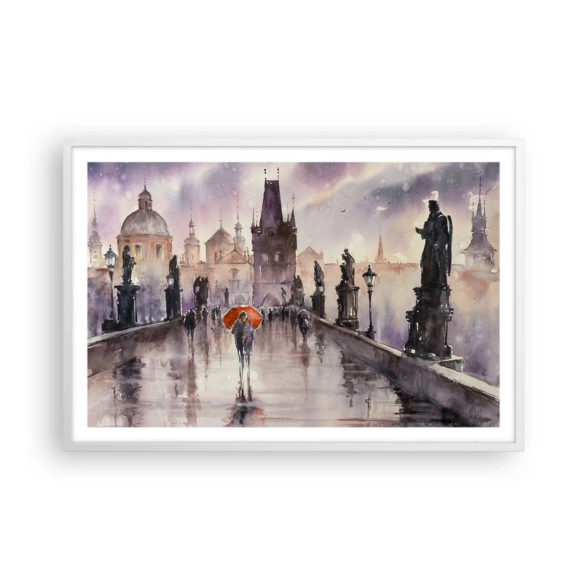 Affisch i vit ram - Människor förändras inte - 91x61 cm