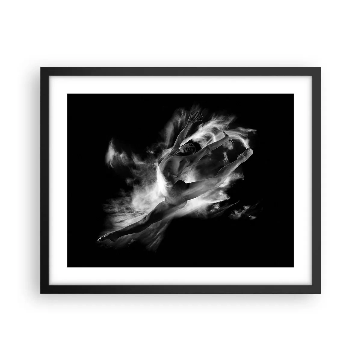 Affisch i svart ram - Fångad i luften - 50x40 cm