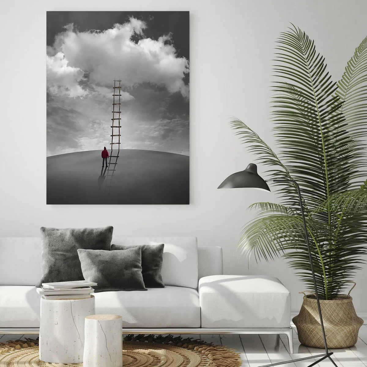 Glastavla - Bild på glas - Allt är möjligt - 70x100 cm