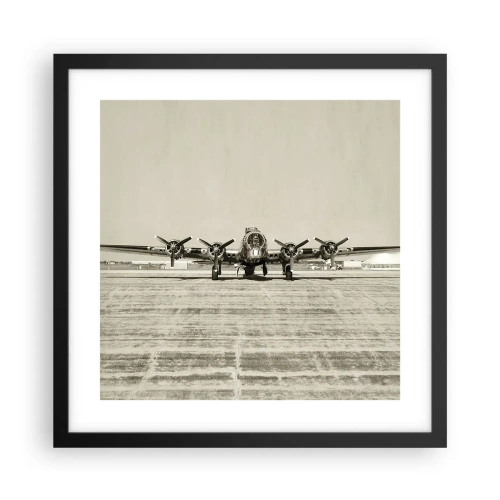 Affisch i svart ram - Redo som vanligt - 40x40 cm