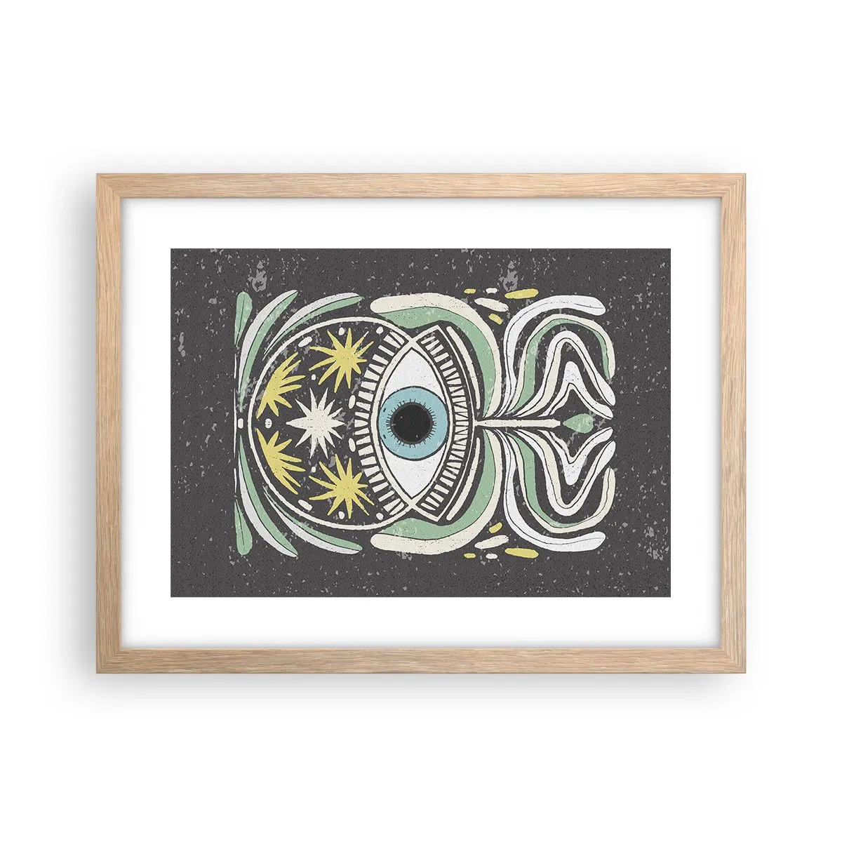 Affisch i ram av ljusek - Stamritualer - 40x30 cm