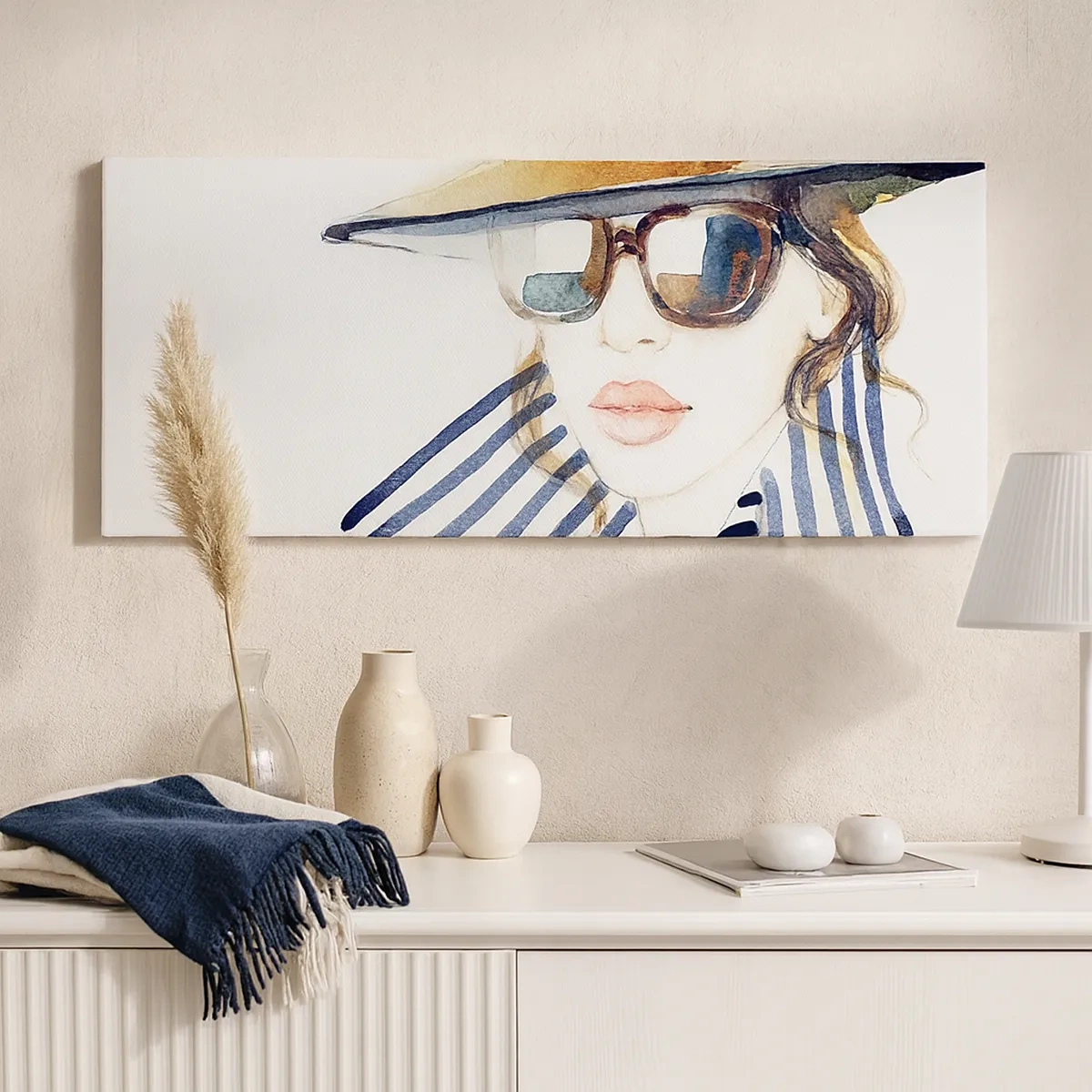 Canvastavla - Bild på duk - Välkommen till Florida! - 30x30 cm