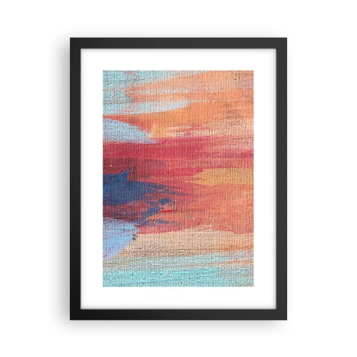 Affisch i svart ram - Rinnande regnbåge - 30x40 cm