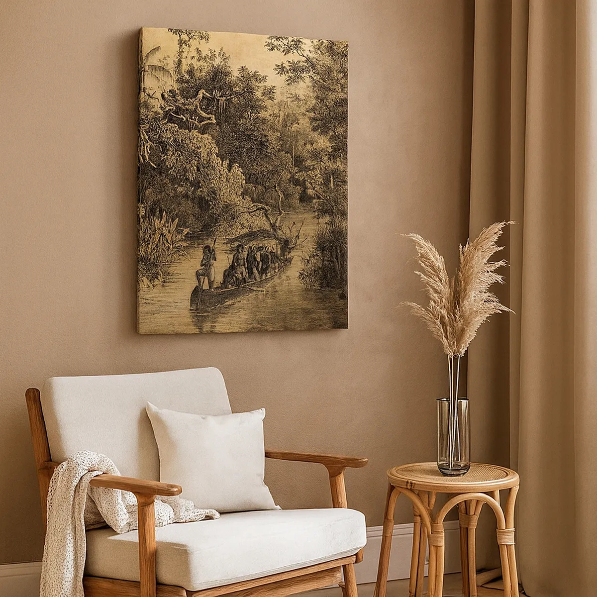 Canvastavla - Bild på duk - Resa till källan - 50x70 cm