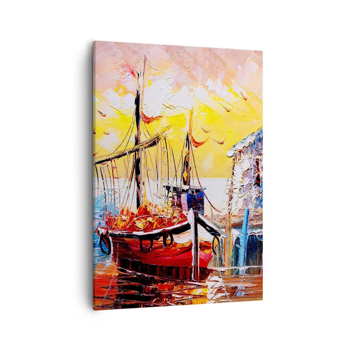 Canvastavla - Bild på duk - Lycklig återresa - 50x70 cm