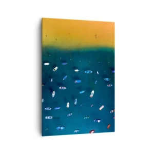 Canvastavla - Bild på duk - Ett semesterspel - 70x100 cm