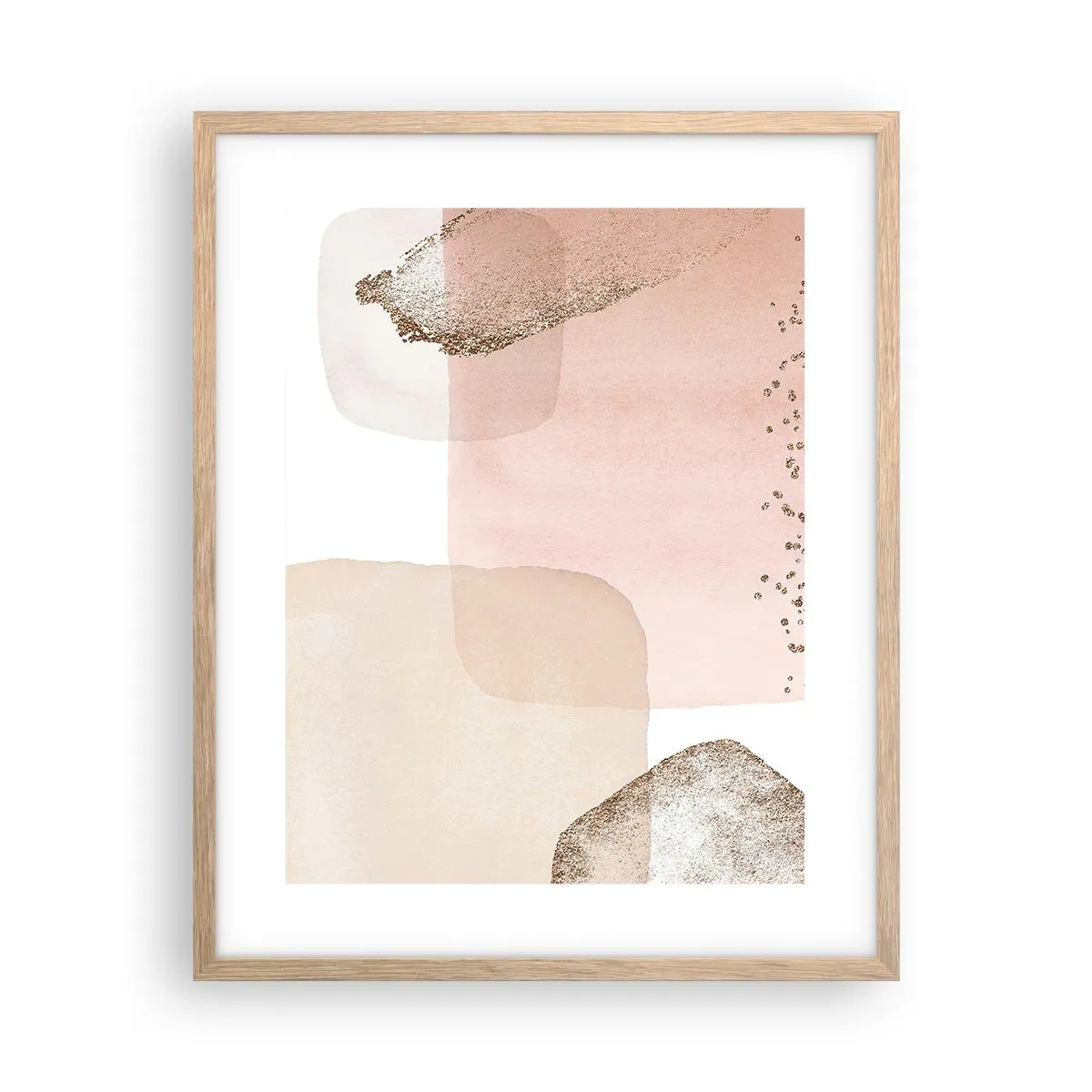 Affisch i ram av ljusek - Titta genom färgen - 40x50 cm