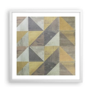 Affisch i vit ram - Under triangelns vinkel - 50x50 cm