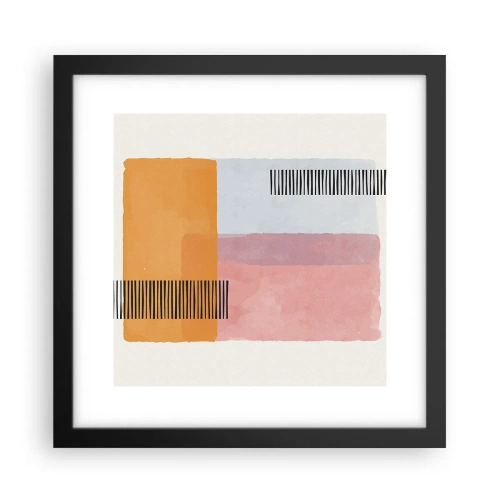 Affisch i svart ram - Från hörna till hörna - 30x30 cm