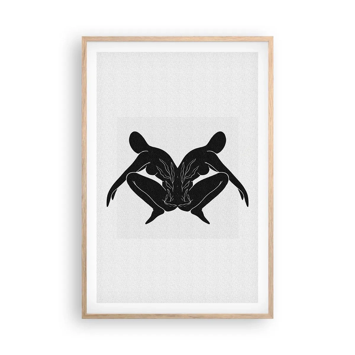 Affisch i ram av ljusek - En delad själ - 61x91 cm